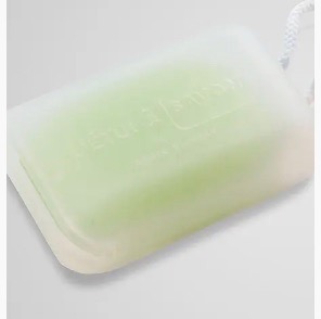 Zeep etui met ophangkoord transparant