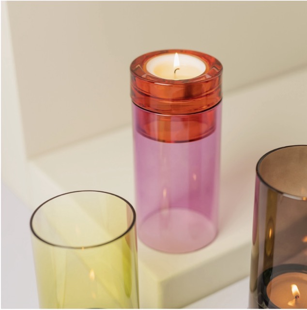 Remember windlicht Lys glas sky - Afbeelding 2