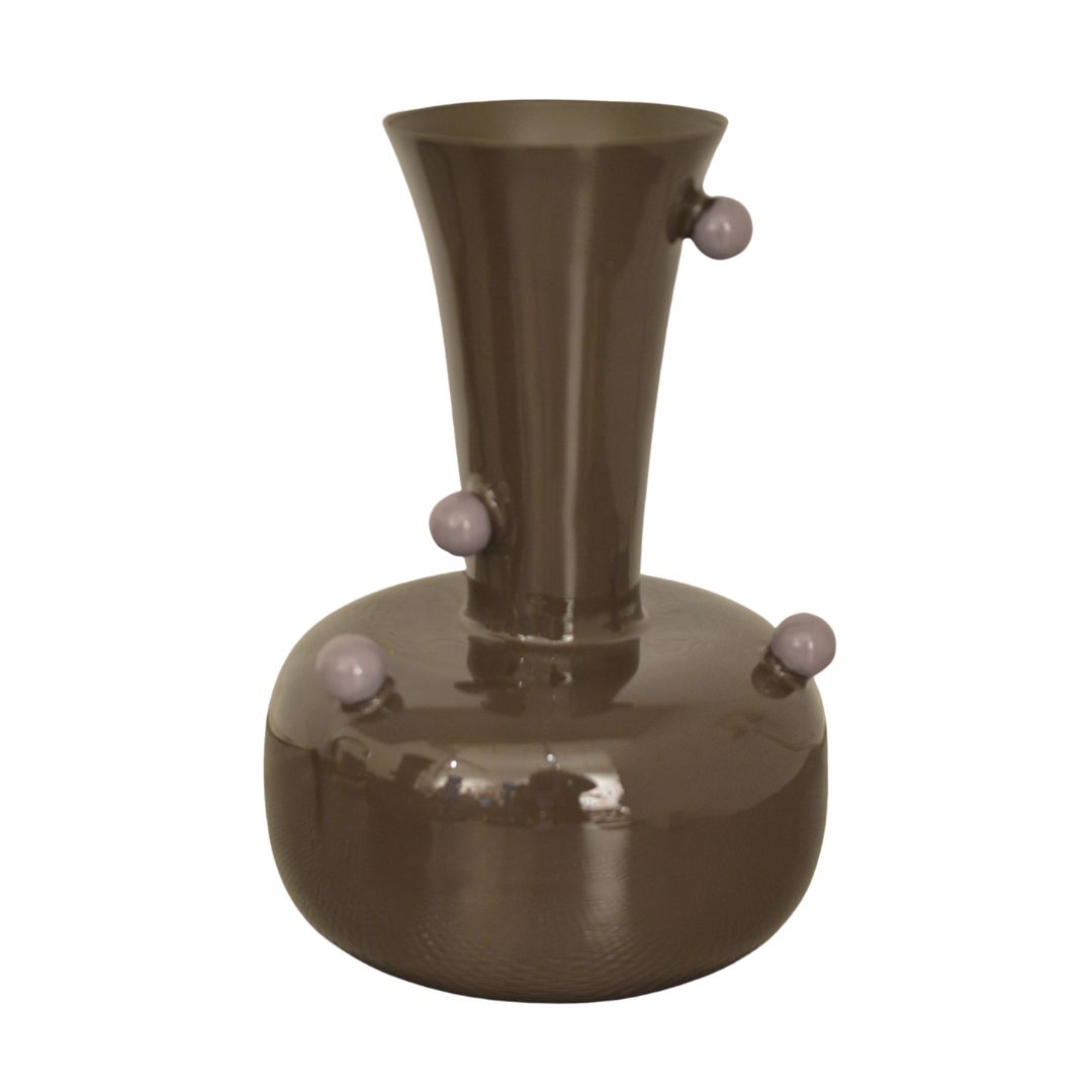 Vaas Dots brown mauve - Afbeelding 2