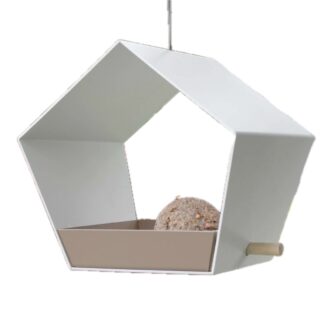 Heeej Hanging bird feeder White/sand
