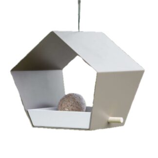 Heeej Hanging bird feeder Sand/white
