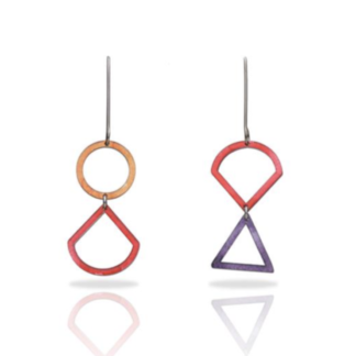 Ras oorbellen Eira duo Loop silver