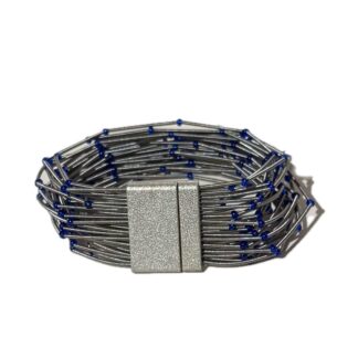 Rosalba Galati Rugiada armband rvs-blauw