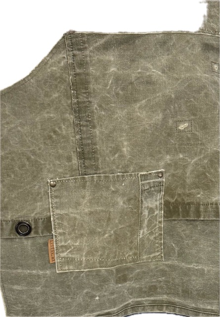 By Zitiz upcycling tentdoek Schort - Afbeelding 2