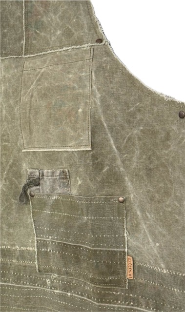 By Zitiz upcycling tentdoek Schort - Afbeelding 2