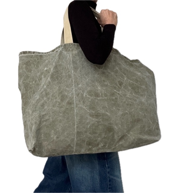 By Zitiz upcycling tentdoek Big shopper - Afbeelding 3