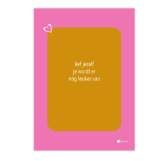 Knipoogkaart - lief jezelf