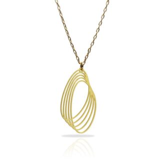 Ras Orbit collier verguld