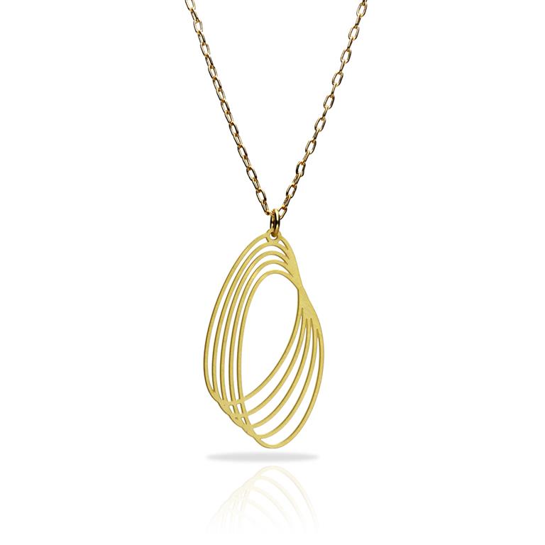Ras Orbit collier verguld