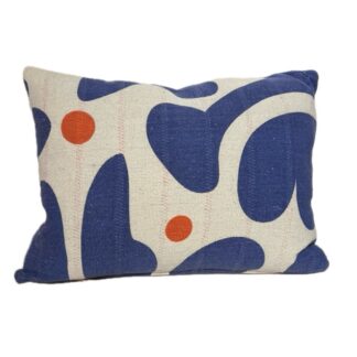 Kussen canvaslook met print