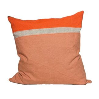Kussen linnen oranje/zand/zalm (kopie)