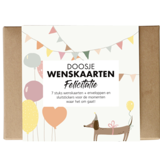 Doosje Wenskaarten Felicitatie