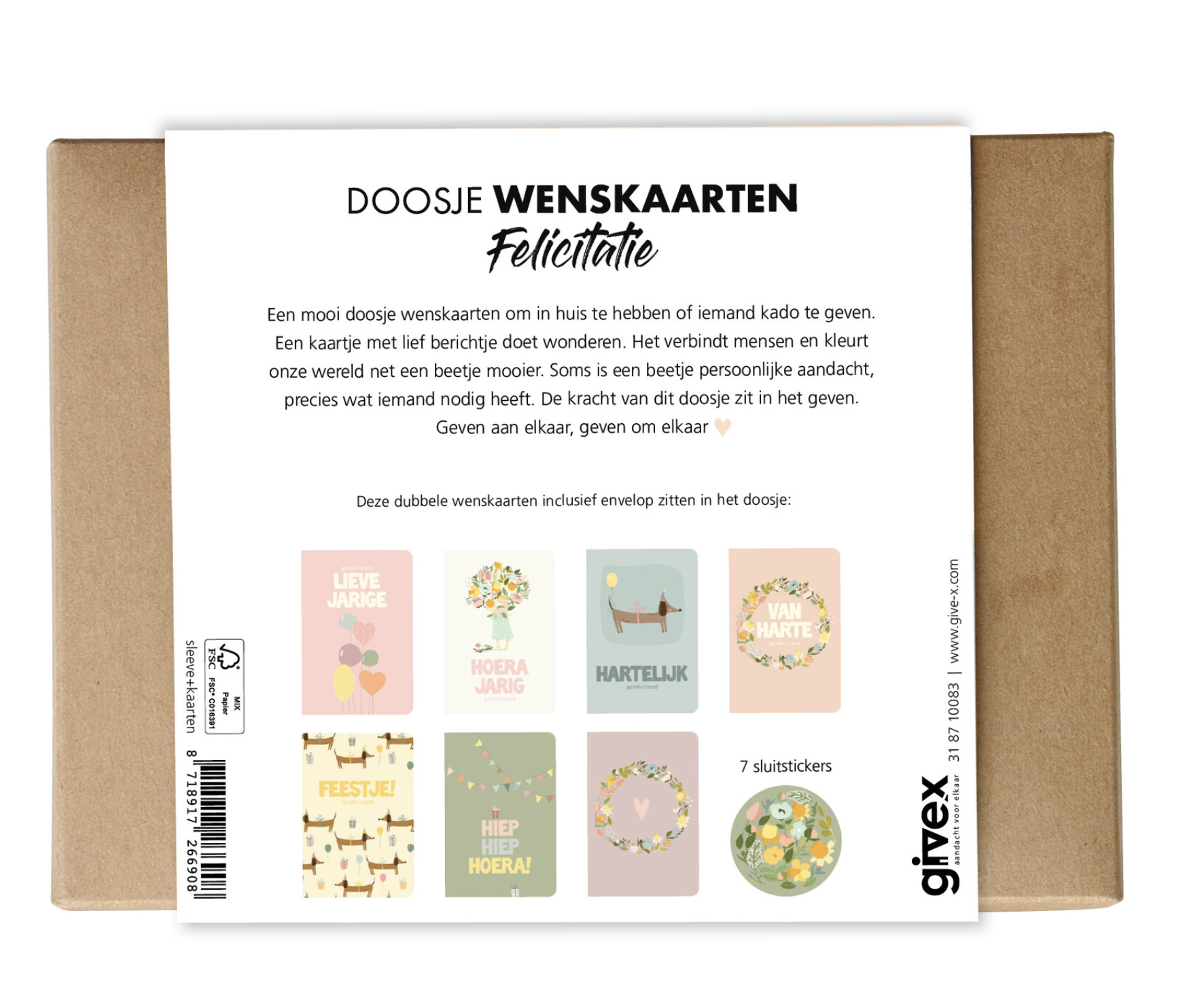 Doosje Wenskaarten Felicitatie - Afbeelding 2