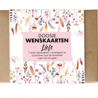 Doosje Wenskaarten Liefs