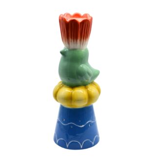 Kandelaar vogel met tulp