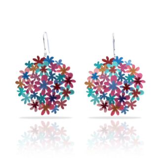 Ras Bouquet turquoise oorbellen