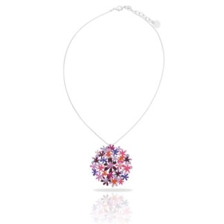 Ras Bouquet purple collier short