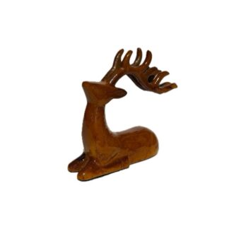 Ornament Rendier caramel liggend