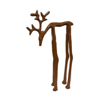 Ornament Rendier caramel op hoge poten