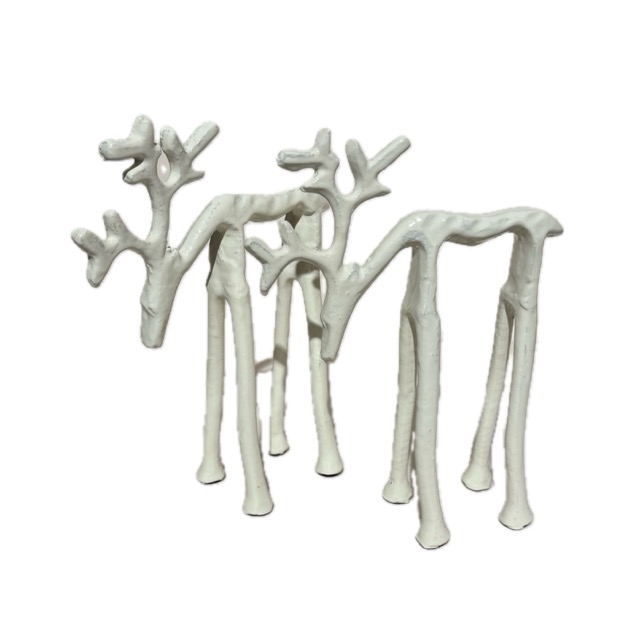 Ornament Rendier wit - Afbeelding 2